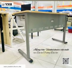 Bàn Zico màu xám tĩnh điện Vinahardware, kích thước 1200x500x760mm ( gồm ván)