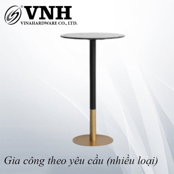 Khung bàn cà phê chân trụ