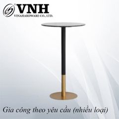 Khung bàn cà phê Vinahardware chân trụ sơn đen tĩnh điện - VNH0730B