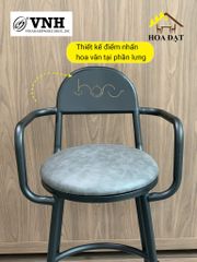 Khung ghế quầy bar Vinahardware, sơn đen tĩnh điện - VNH0230032