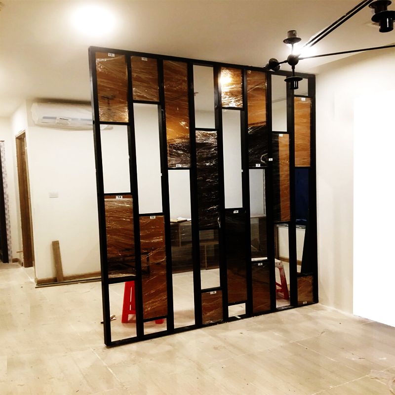 Bộ vách ngăn kính màu trà Vinahardware loại 1890x60x2600mm-VNH000190-VNH000190