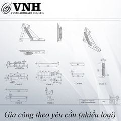 Tay nâng cửa tủ đứng Vinahardware, xi bảy màu - LD937Z22