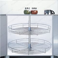 Giá kệ chén đĩa xoong nồi gia vị loại mâm xoay rổ toàn phần (360) VNR 800mm