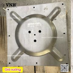 Mặt bích bàn vuông - Bas đỡ mặt bàn sắt cà phê Vinahardware, sơn đen - 240x240mm - VNH400700B1