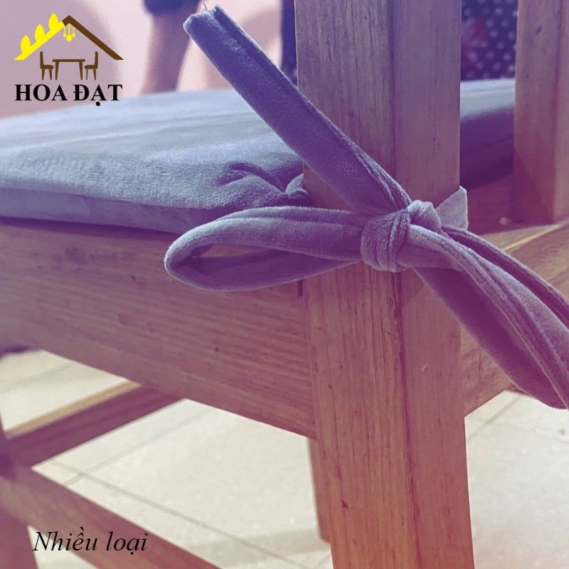 Mặt nệm vải, ghế dây buộc Vinahardware, màu đen - VNH1235B