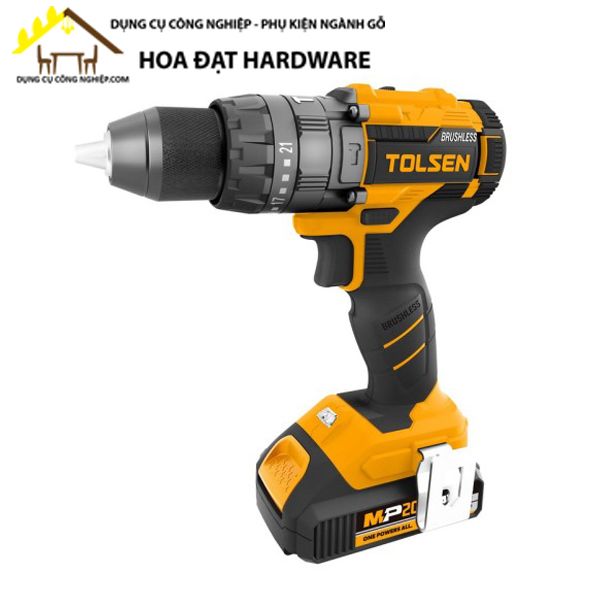 Máy khoan pin 20V 13mm có búa, động cơ không chổi than 87254