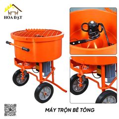 Máy trộn vữa di động Vinahardware, 2 bánh xe - VNH004239