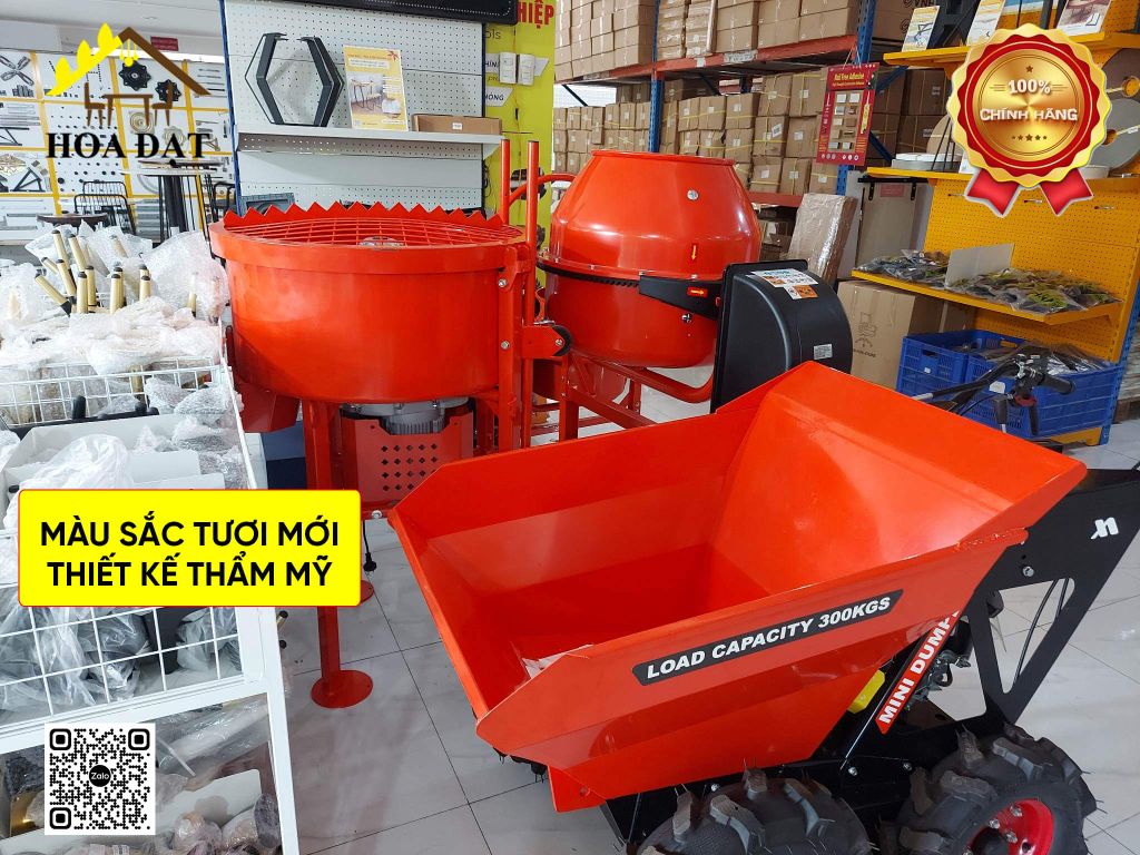 Máy trộn vữa di động Vinahardware, 2 bánh xe - VNH004239