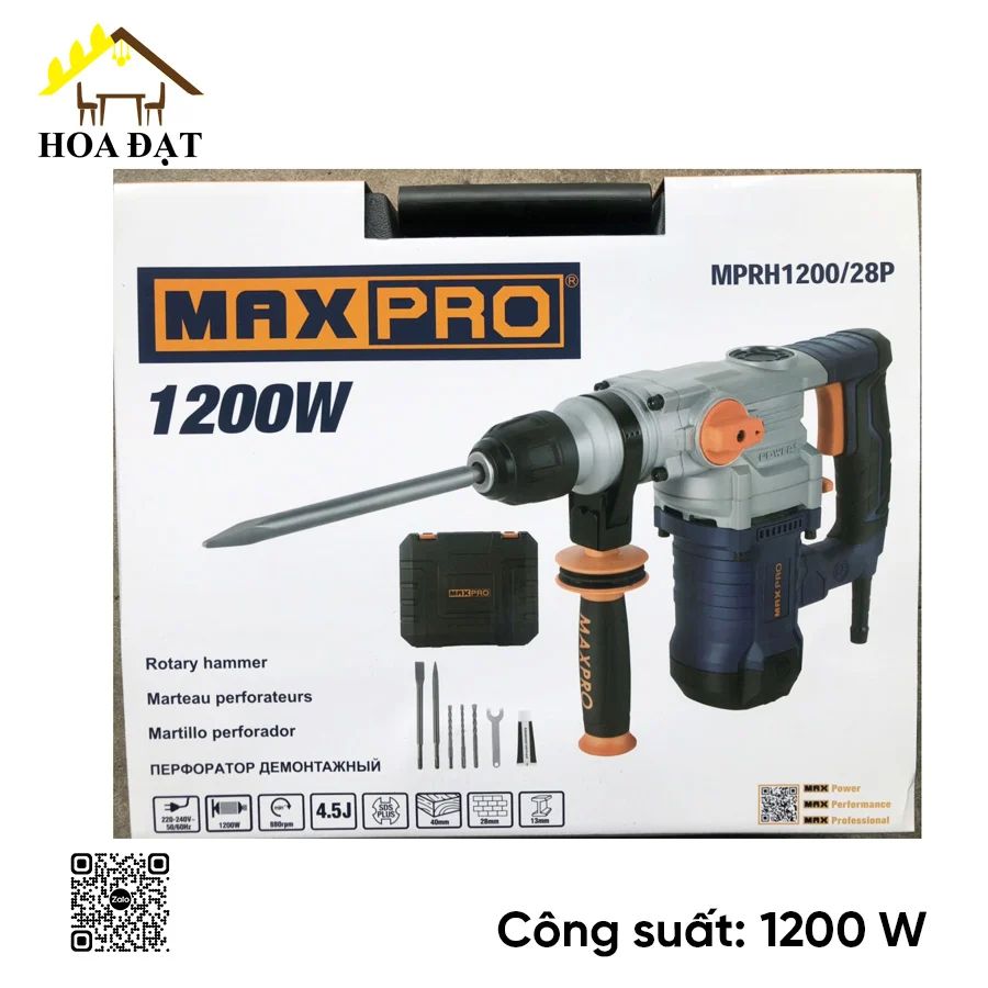 Máy Khoan Búa - MPRH1200/28P Thương hiệu MaxPro