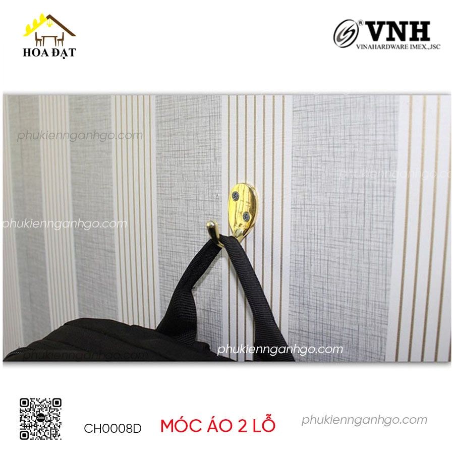 Móc treo quần áo áo - Móc treo đồ gắn tường Vinahardware, giá đỡ, màu nâu đỏ CH008D-CH0008D