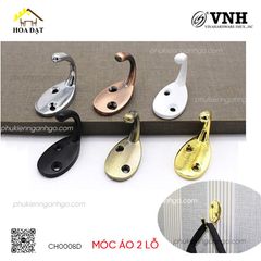 Móc treo quần áo áo - Móc treo đồ gắn tường Vinahardware, giá đỡ, màu nâu đỏ CH008D-CH0008D