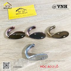 Móc treo quần áo áo - Móc treo đồ gắn tường Vinahardware, giá đỡ, màu nâu đỏ CH008D-CH0008D