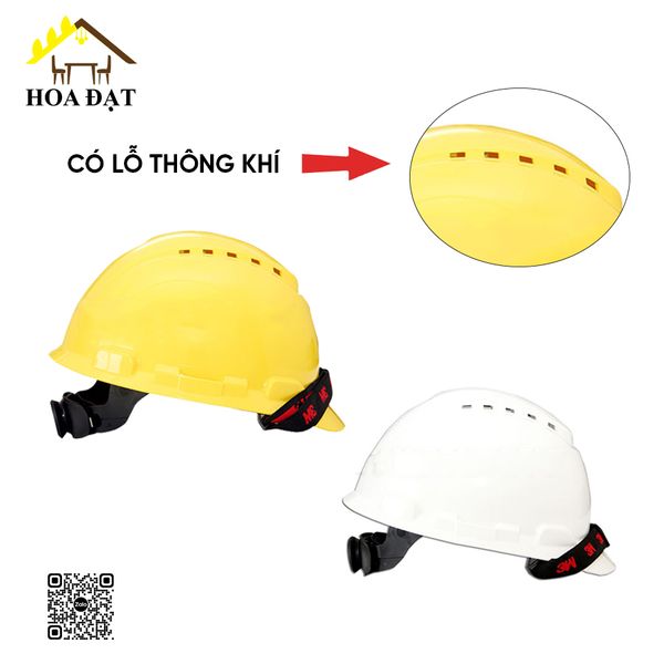 Mũ 3M có lỗ thông khí