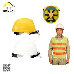Mũ bảo hộ VNH có núm vặn (vàng, trắng) - Đồ bảo hộ lao động