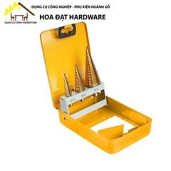 Bộ 3 Mũi Khoan Bước Titanium HSS TOLSEN 75878