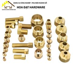 Lơ thu nối ống khí nén, nước trong ngoài sơ mi đồng thau