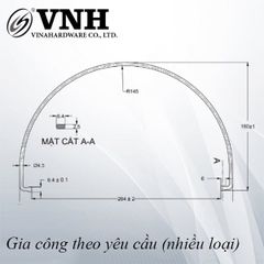 Khuôn quai xô sắt sơn xám Vinahardware - KHUONVNH26445X