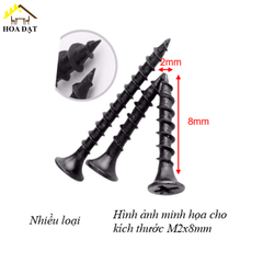 Vít đầu bằng răng nhuyễn Vinahardware loại  M2, M3, màu giả cổ - ZS312Y23