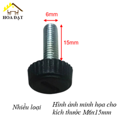 Chỉnh chân bàn 1 vạch Vinahardware kích thước M6, M8, màu đen-TA825B