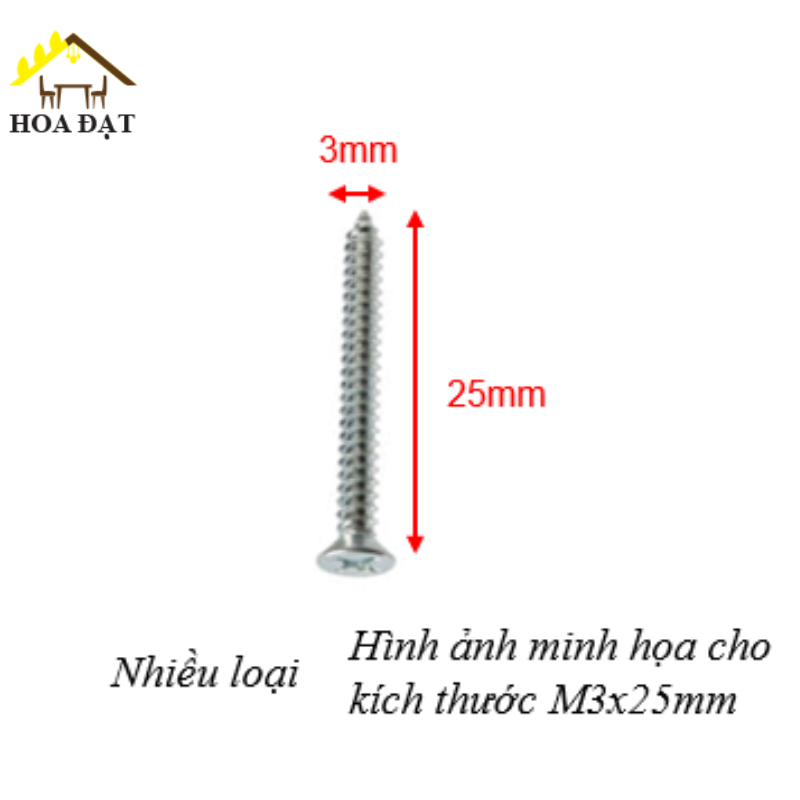 Vít đầu bằng ren nhuyễn M3 Vinahardware, màu trắng ZS325Z