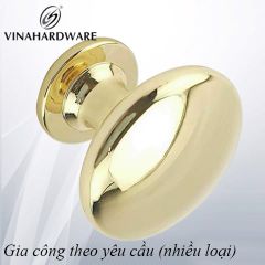 Núm tay nắm tủ Vinahardware màu vàng 24k cao cấp VNH104-VNH104