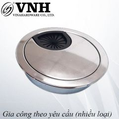 Nắp luồn dây điện 50mm màu crom bóng VNH W50K-W50K