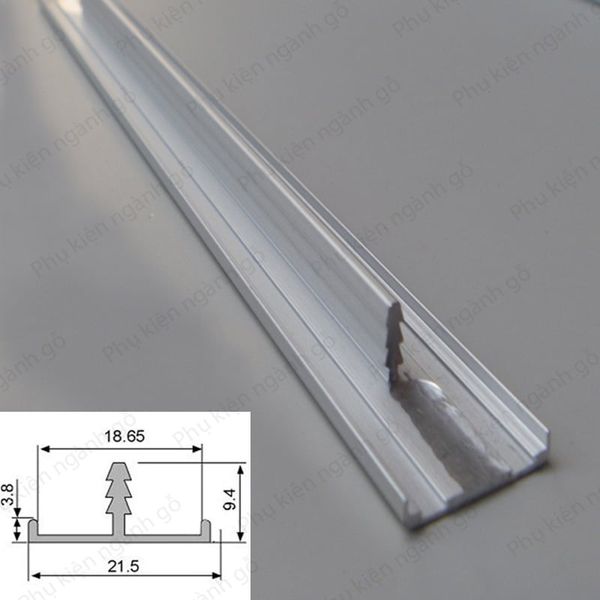 Nẹp cạnh 18 dài 3m Vinahardware NCB18-NCB18