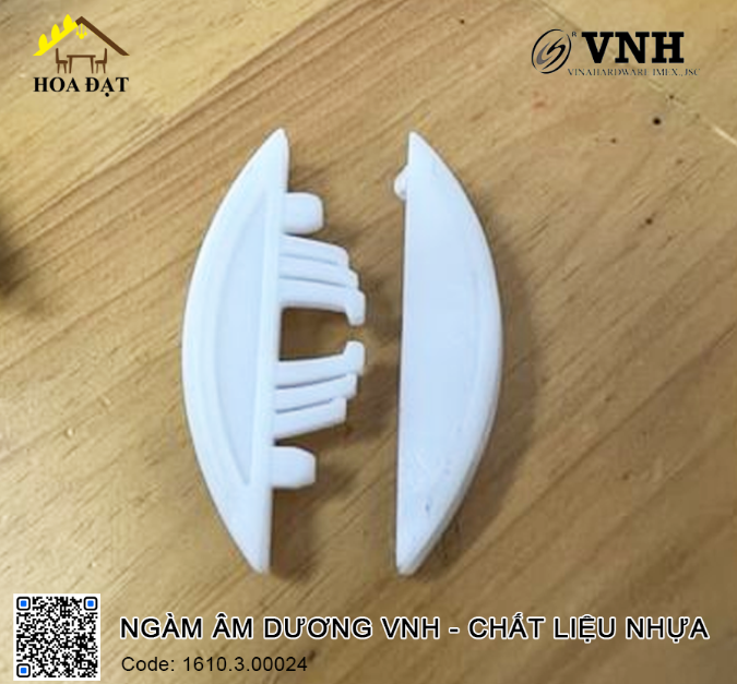 Mộng ngàm âm dương, nhựa trắng - Tắc kê liên kết nhựa Vinahardware sản xuất - VNH002T