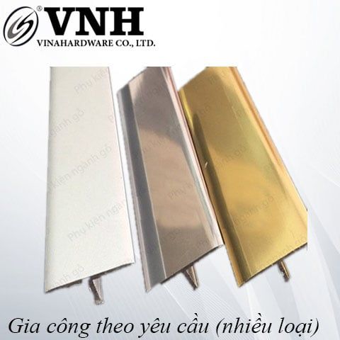 Nẹp nhôm chữ T Vinahardware kích thước 6*8mm màu bóng dài 3m NN01B-NN01B