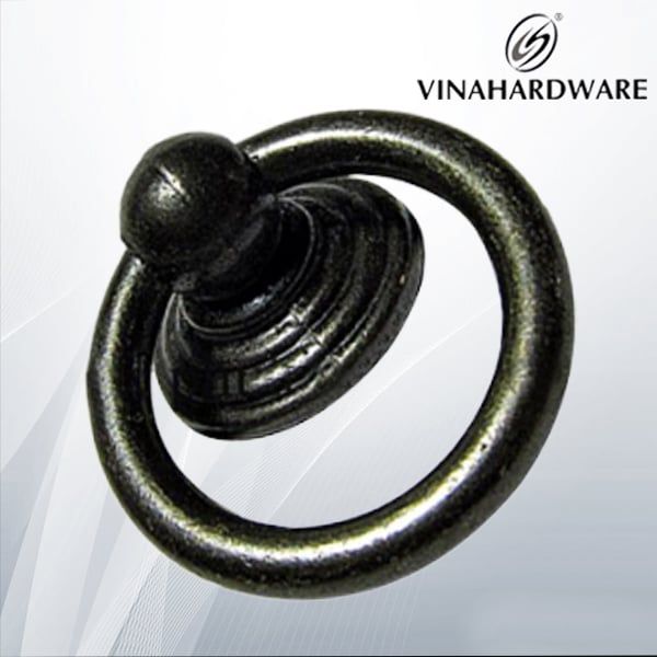 Núm tủ Vinahardware màu đồng giả cổ HD0031C dạng khoen-HD0031C