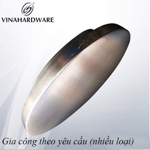 Núm tay nắm tủ Vinahardware loại 25x60mm Elip xi mạ nikel xước HD0210
