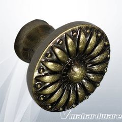 Nủm tủ hoa văn Vinahardware màu rêu HD0424R-HD0424R
