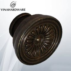 Núm tay nắm tủ hoa văn cổ Vinahardware HD2010