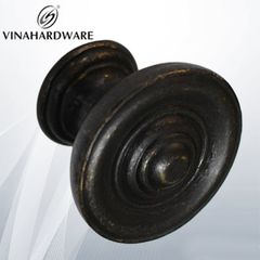 Tay nắm đồng giả cổ Vinahardware, đường kính núm 34mm,cao 26mm HD0028-HD0028
