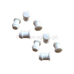 nút bít Vinahardware phi 8, dài 13mm, màu trắng WC0813W-WC0813W