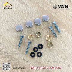 Nút chụp vít crom bóng Vinahardware - CS16TT3