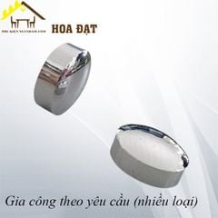Nút chụp vít nhôm crom bóng Vinahardware - CS16TT - Phi 16mm, loại có vít