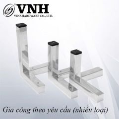Chân ghế sofa Vinahardware hộp vuông 25x25mm, inox 304 - VNH2525D175