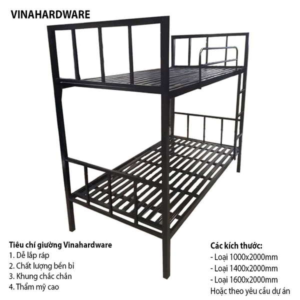 Giường tầng Vinahardware 1000x2000mm