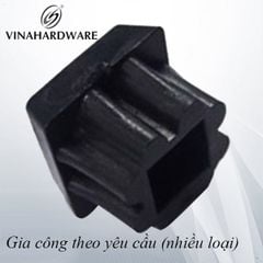 Nút nhựa chân bàn vuông 16 Vinahardware dày 1ly PB16D1