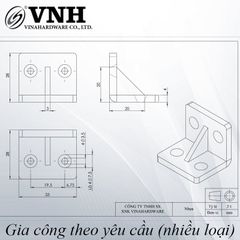 Pat ( Bas) nhựa vuông Vinahardware màu trắng P3035NT-P3035NT