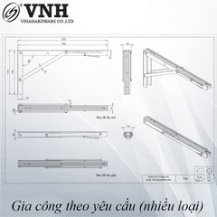 Pat ( Bas) sắt vuông xếp gọn Vinahardware-P200
