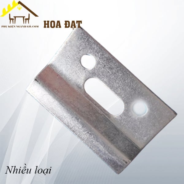 Bas (pát) sắt xi trắng Vinahardware kích thước 60mm*40mm dày 2mm P6040