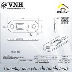 Pat (bas) sắt móc treo, xi mạ kẽm 45x17mm - P9828 - HDBF372