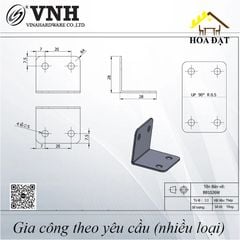 Pat ( Bas) sắt bốn lỗ, 33x27x1.2mm - P3530