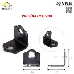 Pat (Bas) bông mai vuông, dày 2mm - P63912W