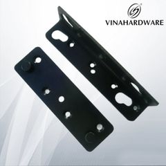 Bộ pat ( bas) giường đen Vinahardware(pat vuông: 132*25mm - pat thẳng: 130*38mm)-BB1301