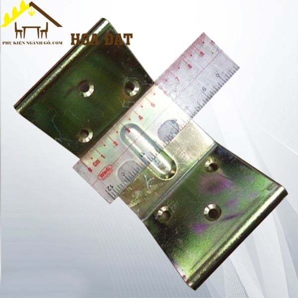 Pát sắt 6F vuông góc chân bàn tủ Vinahardware, màu đen P1368B13