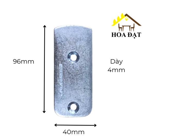 Pat ( Bas) sắt 2 lỗ Vinahardware (40x96x4)- VNH2923438