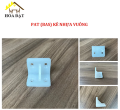 Pat ( Bas) nhựa vuông Vinahardware màu trắng P3035NT-P3035NT